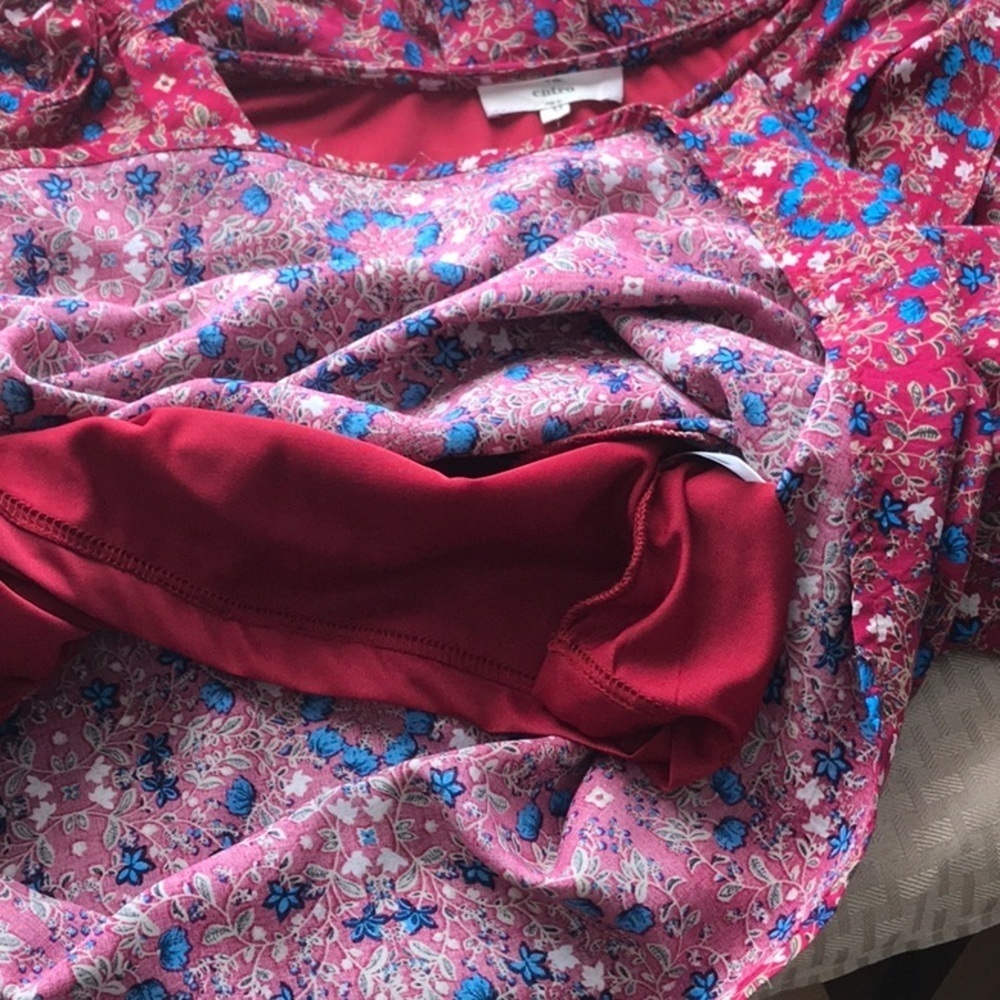 Entro Size M One Shoulder Ruffled Dress - Picture 8 of 10